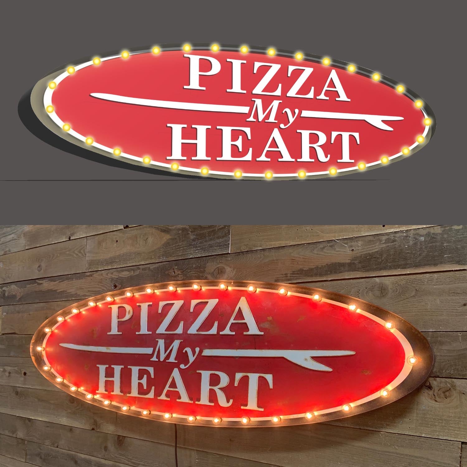From Mockup to Mounted: How We Built a Custom Marquee Sign for Pizza My Heart