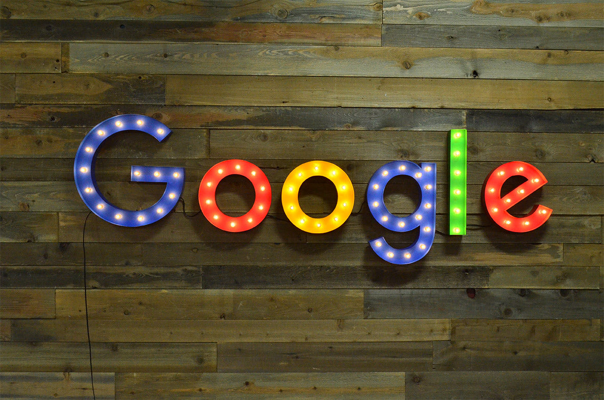 Illuminate Your Brand with Custom Light-Up GOOGLE Signs at Google Headquarters