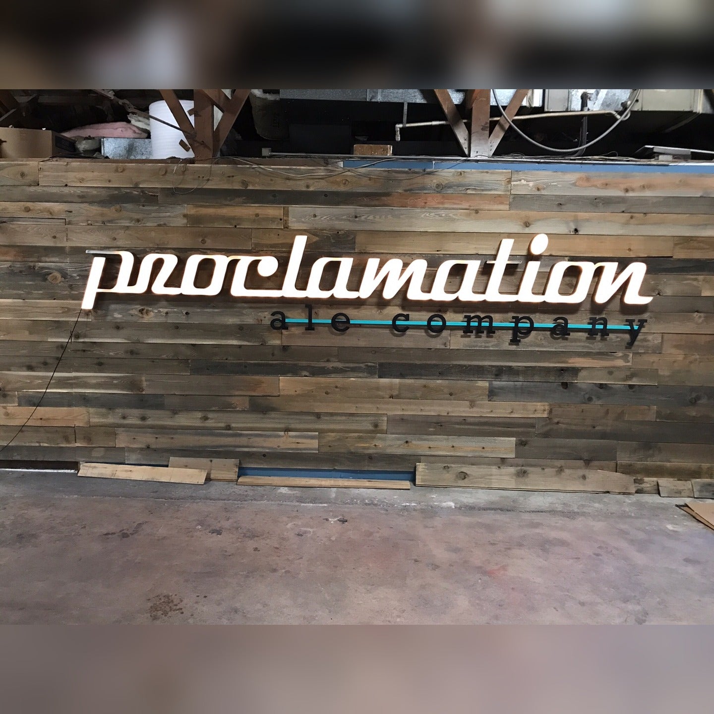 Lit from the Wall: How We Built a Custom Wall-Hanging Marquee Sign for Proclamation Ale Company