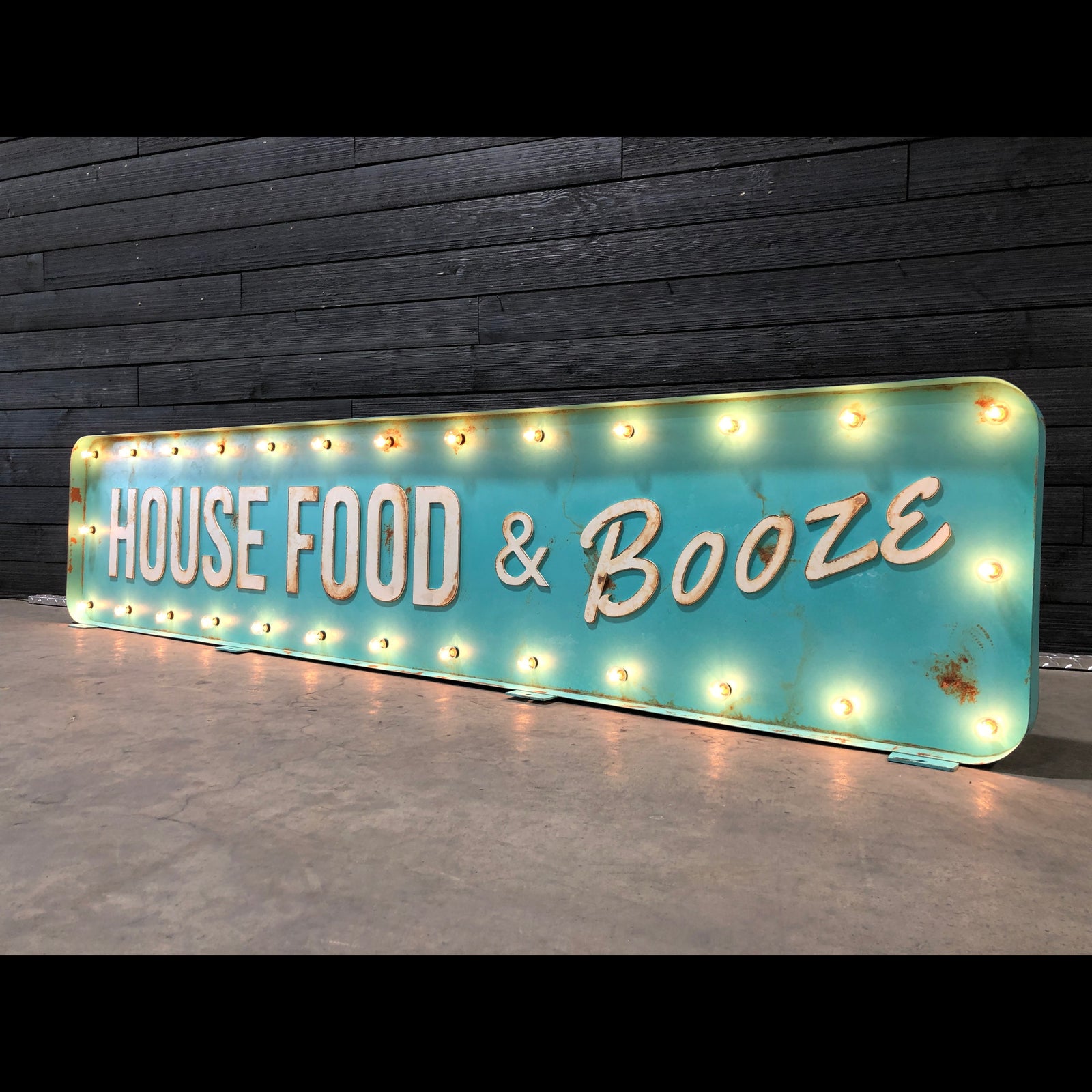 A Budget-Friendly Layered Marquee Sign for a Food Trailer
