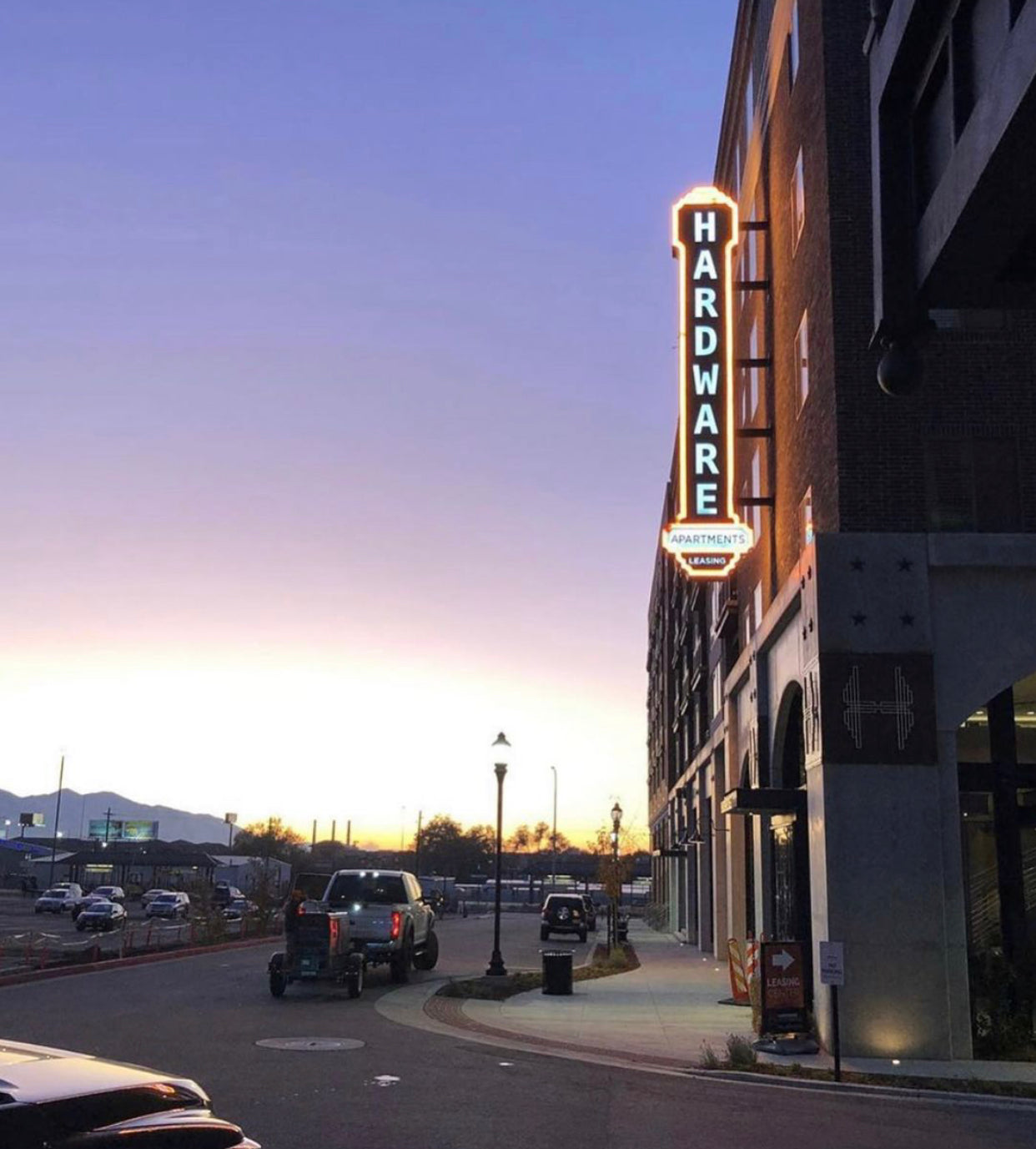 30 foot Blade style sign for new loft apartments