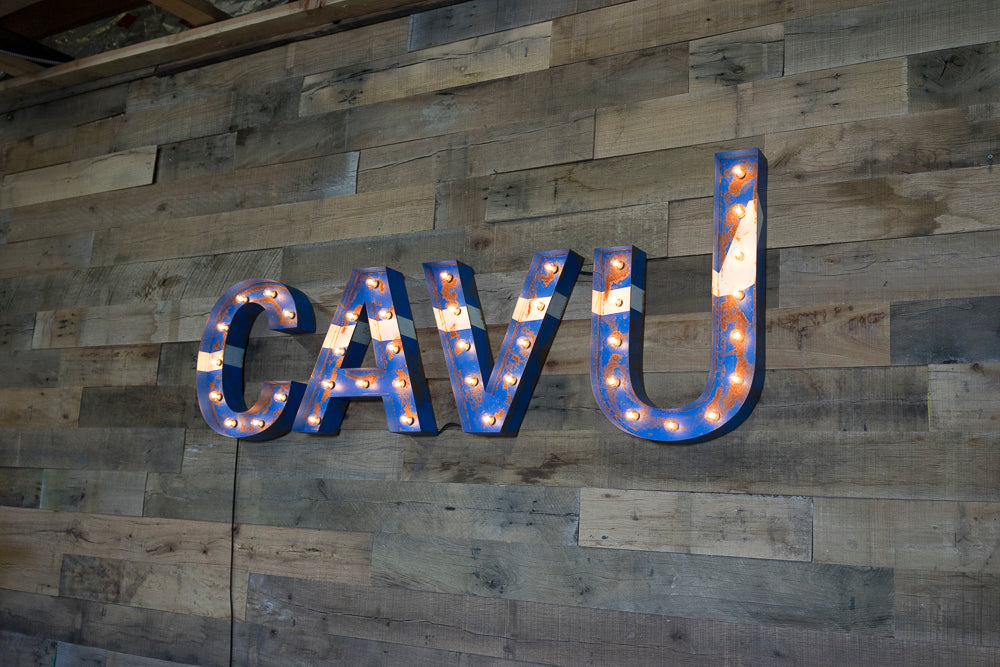 Elevating Brand Identity: The CAVU Custom Marquee Logo Sign