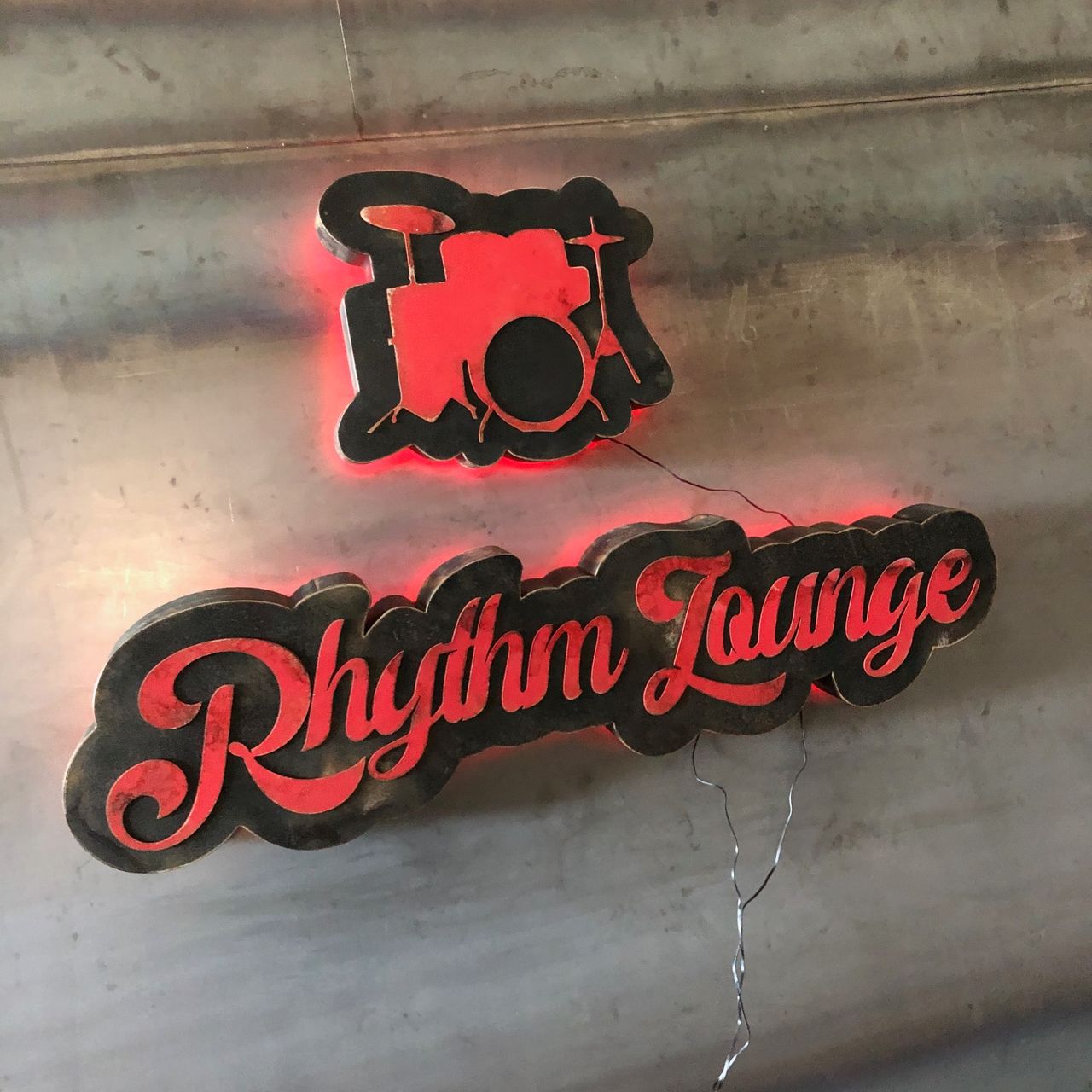 When the Sign Maker Is Also a Drummer — Custom Rhythm Lounge Marquee Sign