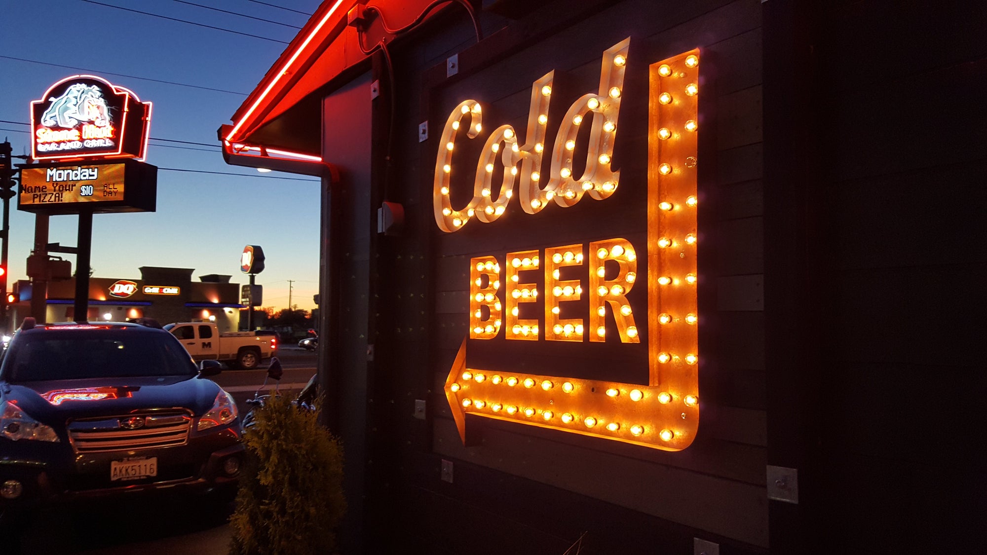 Shine Bright with Custom Marquee Letters: Cold Beer Exterior Sign Lights Up the Night!