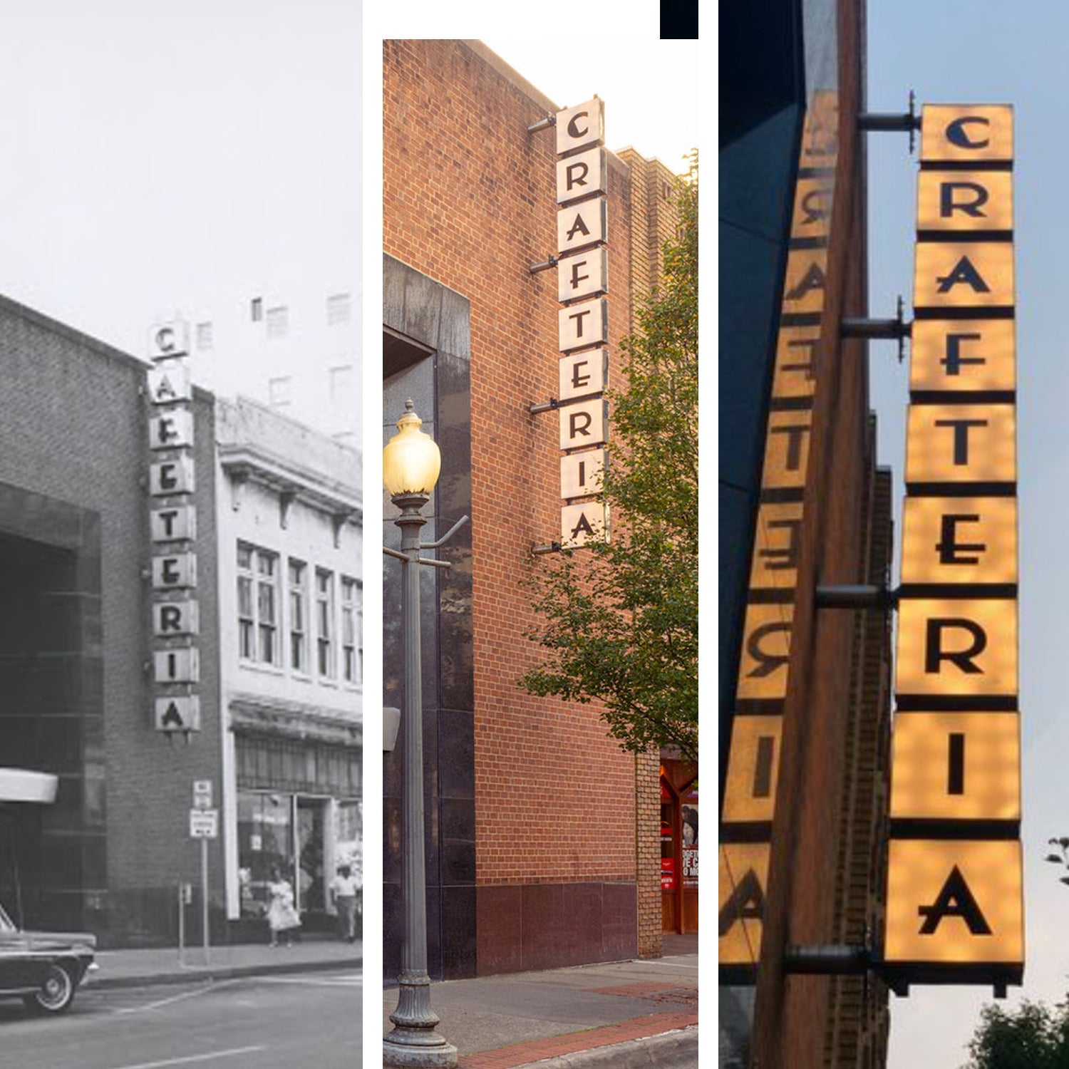 Crafters Delight: Vintage Style Signage for Crafteria, a Nostalgic Eating Experience Turned Craft Haven