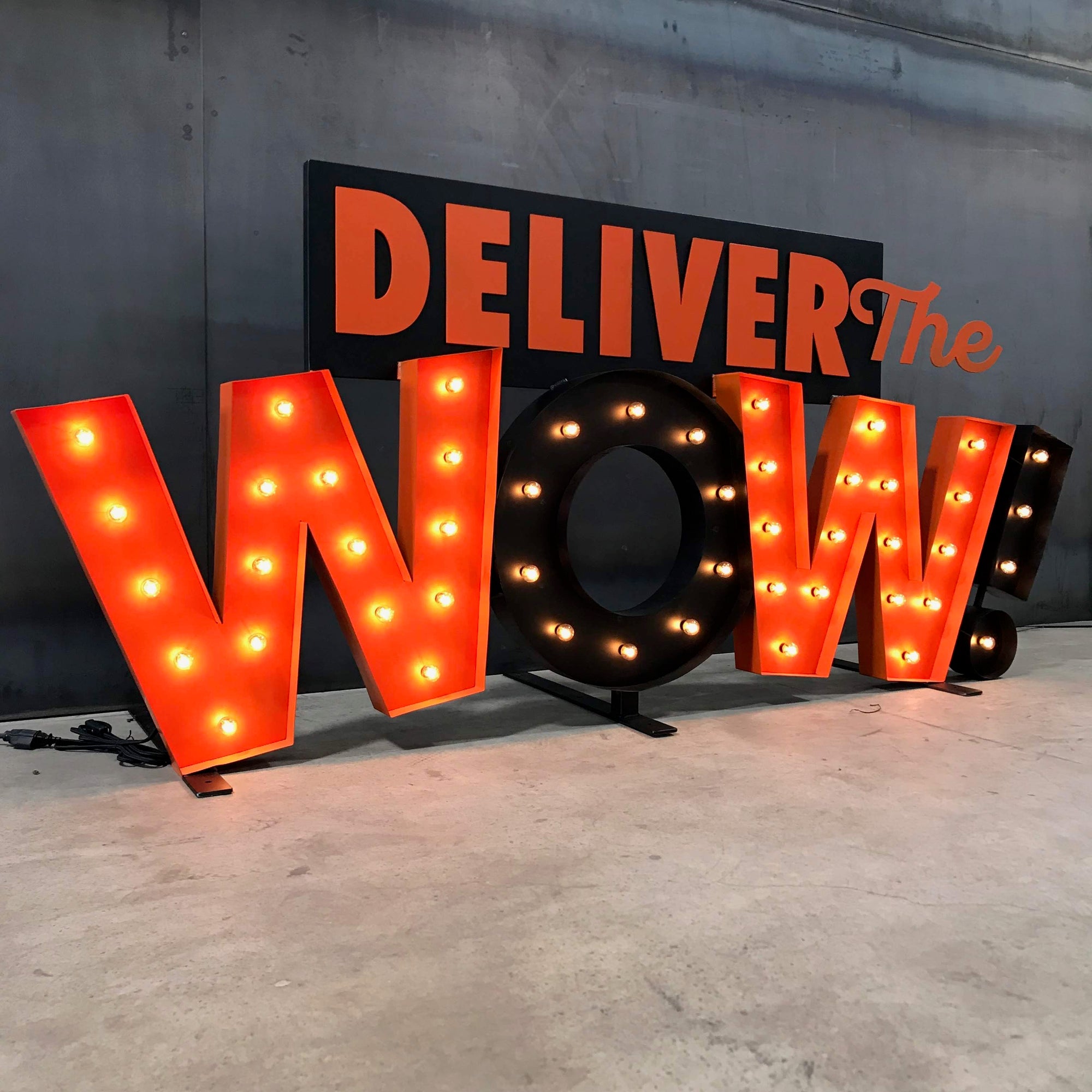 Illuminate Your Corporate Event with Custom Light-Up Letters: 'Deliver the WOW'