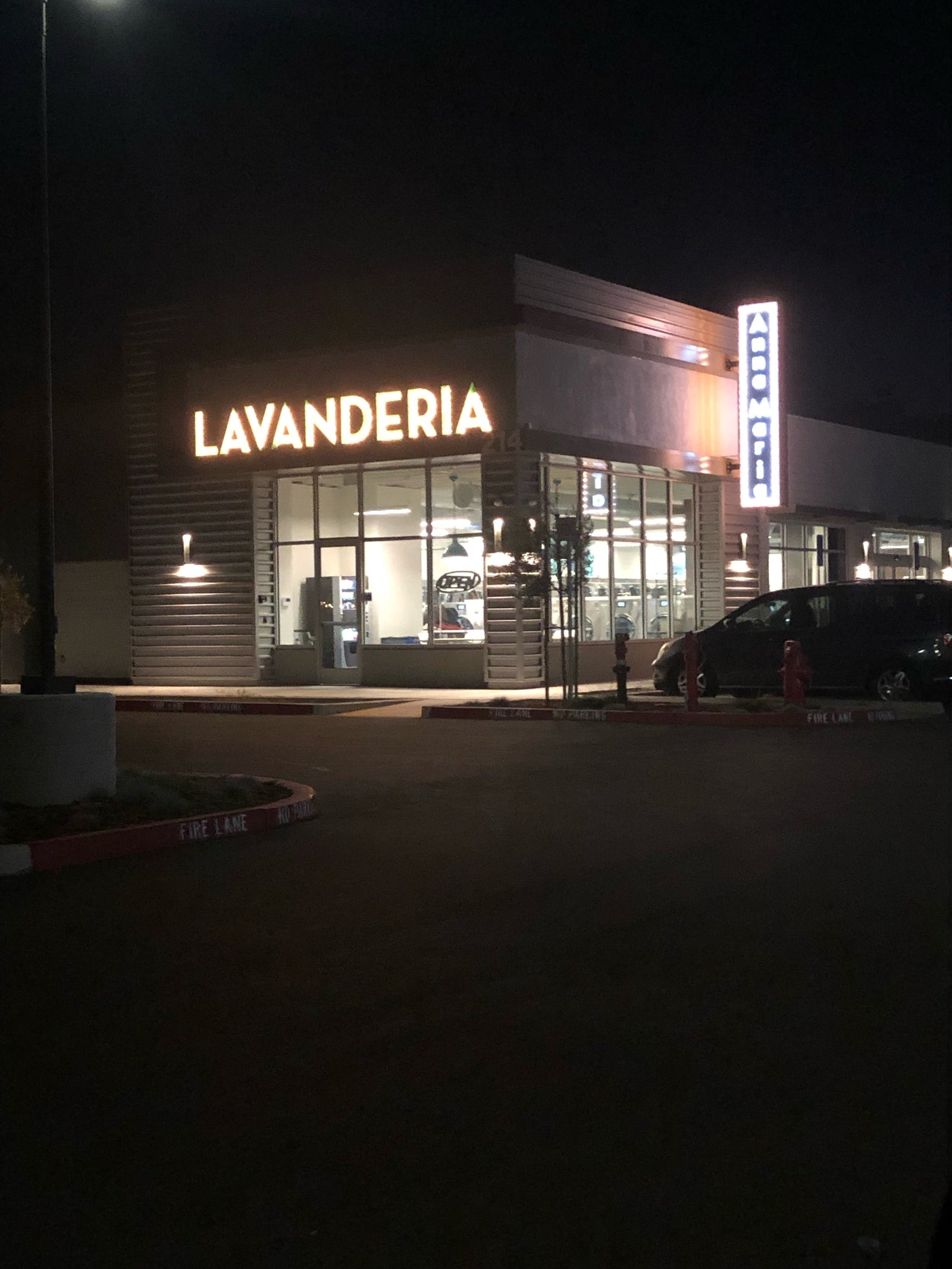 We built multiple vintage Marquee signs for a laundromat