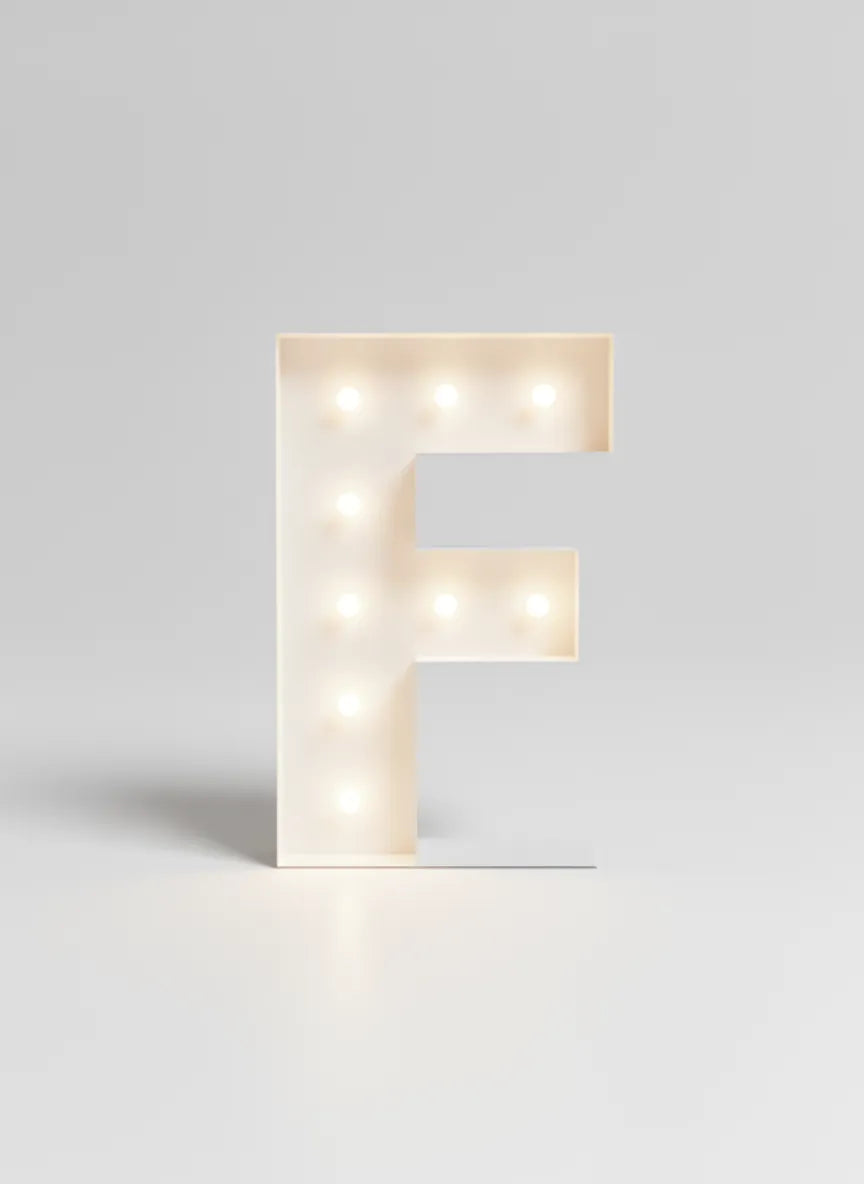 36" Letter F