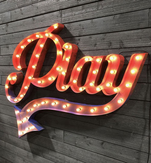 Embossed Sign Light Vintage Light Sign
